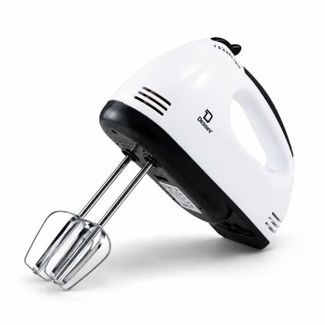 7-Speed Scarlett Hand Mixer with 4 Stainless Attachments – Electric Beater & Blender for Baking & Cooking