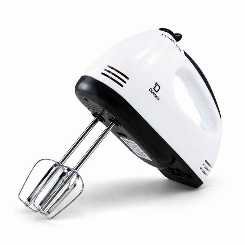 7-Speed Scarlett Hand Mixer with 4 Stainless Attachments – Electric Beater & Blender for Baking & Cooking