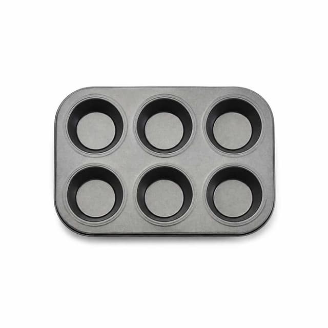 6-Cup Carbon Steel Non-Stick Muffin & Cupcake Tray / muffin cake mold