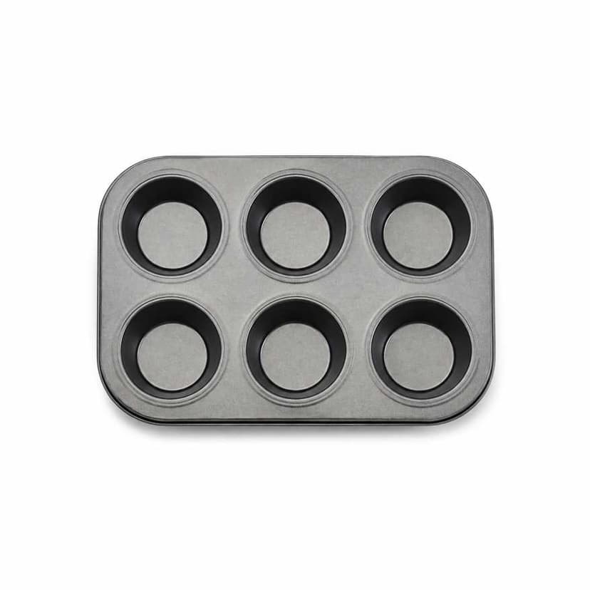 6-Cup Carbon Steel Non-Stick Muffin & Cupcake Tray / muffin cake mold