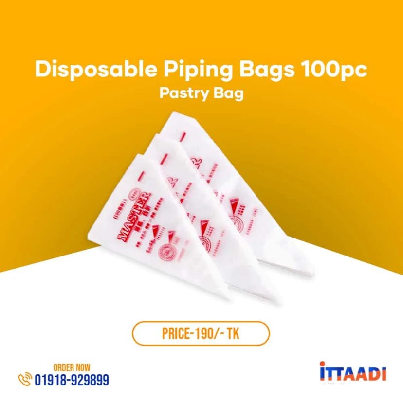 Master 100pcs Disposable Pastry Piping Bags – For Clean & Creative Decorating