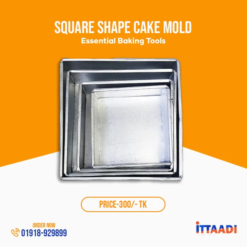Cake mold 4pis set/Aluminum square cake mold