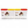 Premium 4-Piece Spice Storage Jar Set