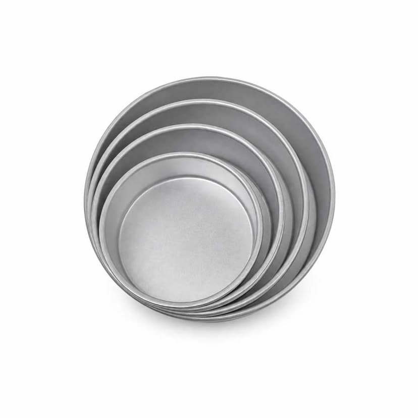 Round Aluminum Cake Mold – 4 Pieces Set – Bake Perfect Cakes Every Time With Round Aluminum Cake Mold Set