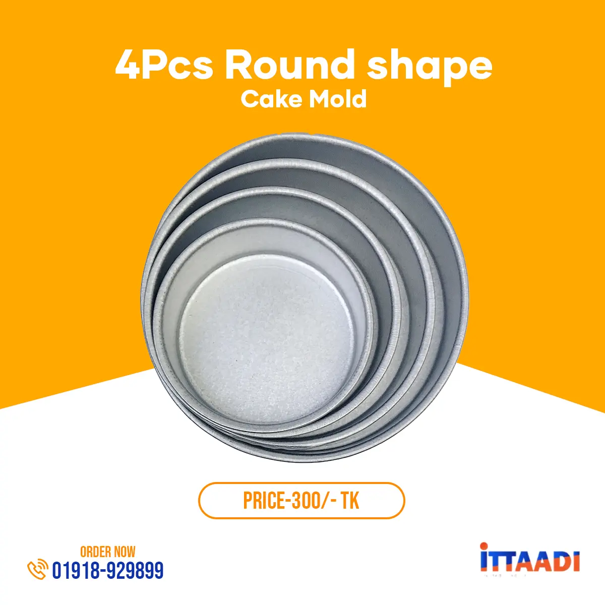 Round Aluminum Cake Mold – 4 Pieces Set – Bake Perfect Cakes Every Time With Round Aluminum Cake Mold Set