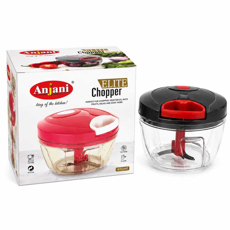 Manual Food Chopper, Compact & Powerful Hand Held Vegetable Chopper